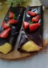 Ricetta Crepes alla crema e fragole 🍓🍓🍓