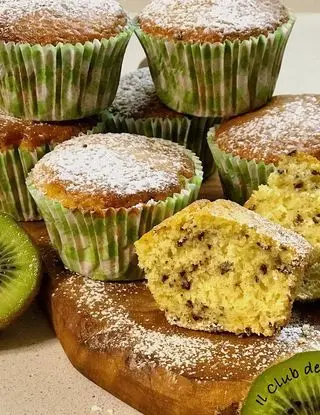 Ricetta Muffin al kiwi senza burro e senza latte di IlClubdelleAmiche