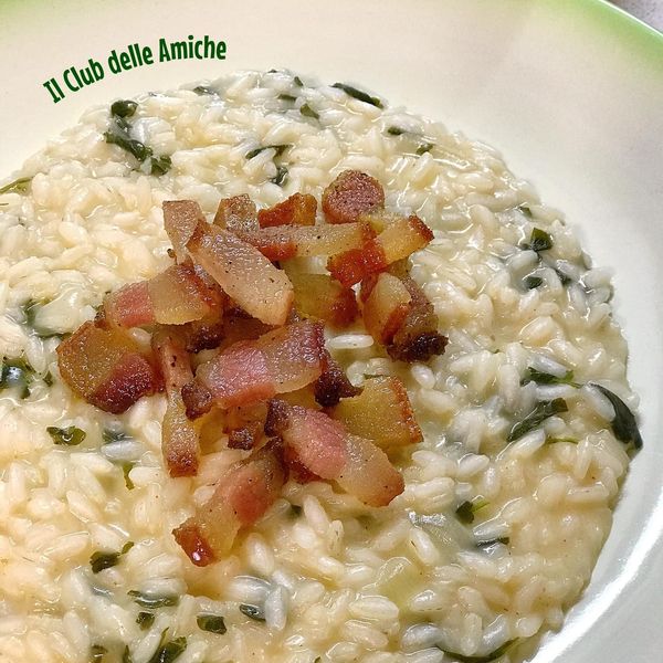 Risotto al prezzemolo e guanciale croccante al pepe Al.Ta Cucina