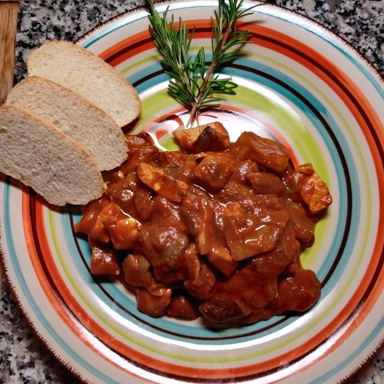 straccetti di pollo e funghi