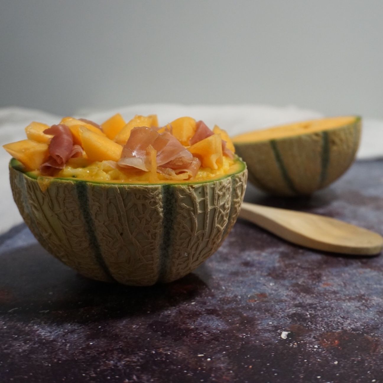 Risotto al prosciutto e melone