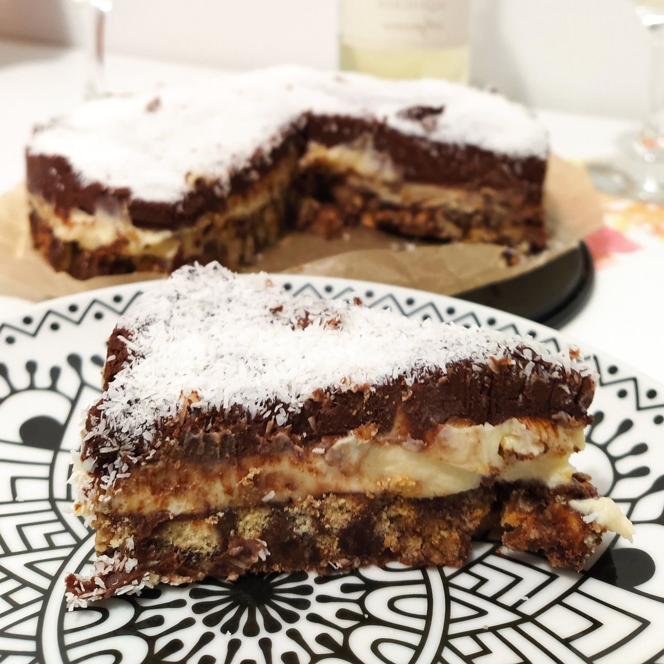 Cheesecake al doppio cioccolato