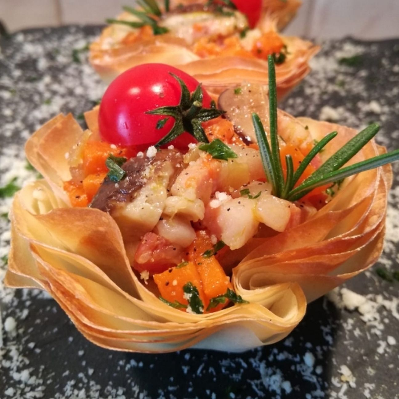 Cestini di pasta fillo