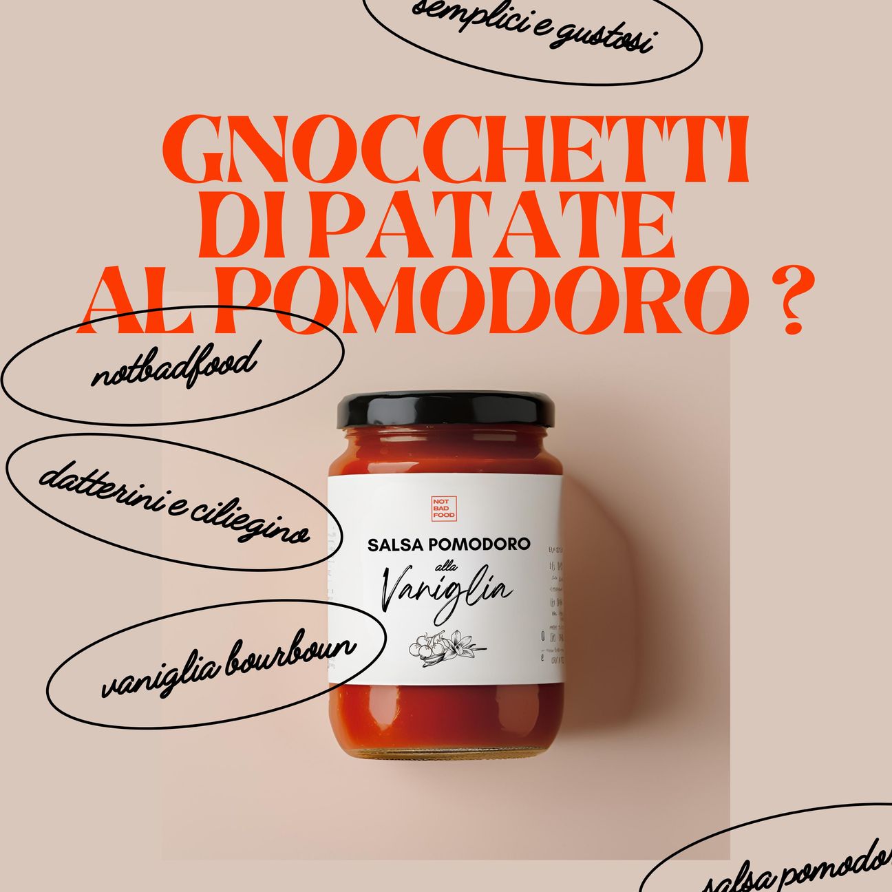 gnocchetti di patate al pomodoro ? si... ma con un tocco di vaniglia