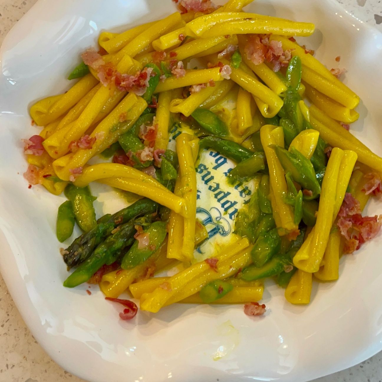 pasta asparagi e zafferano