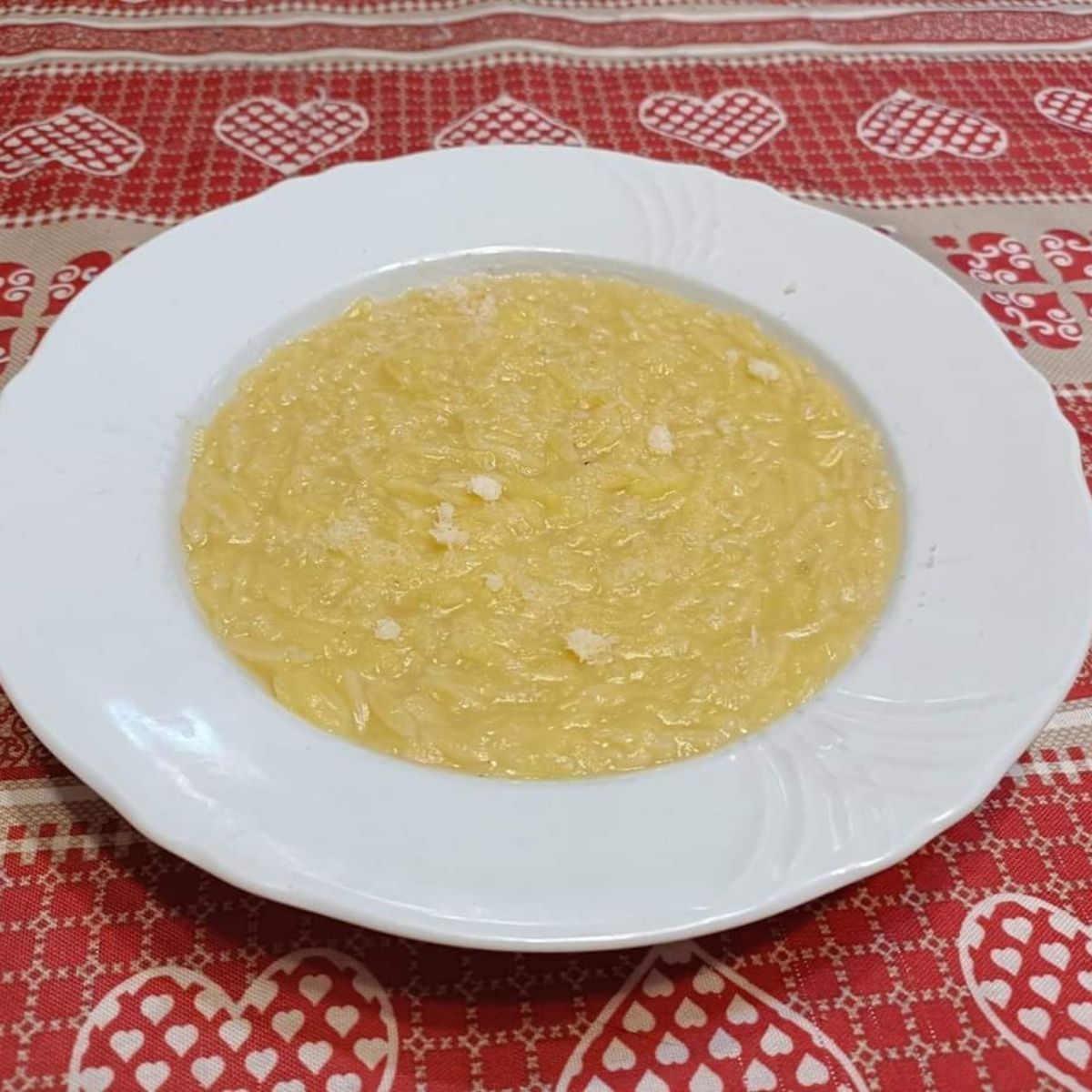 Pastina , Patate e Parmigiano reggiano