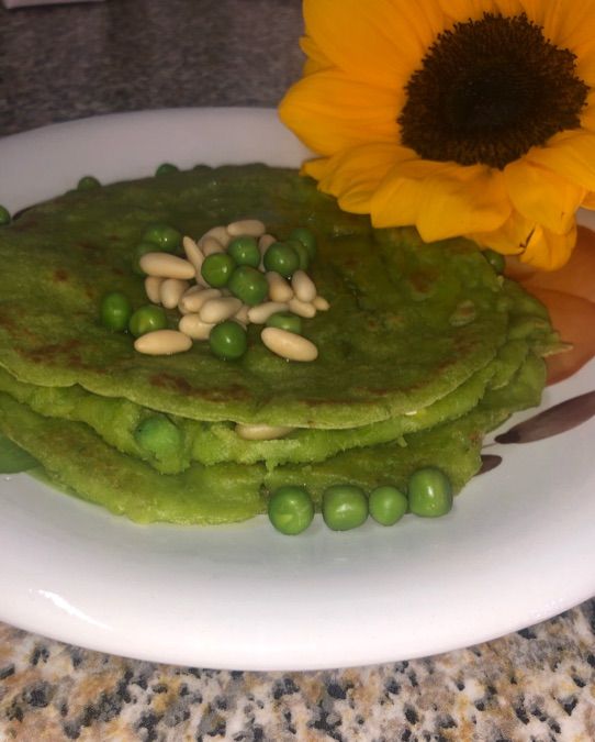 Pancake ai piselli