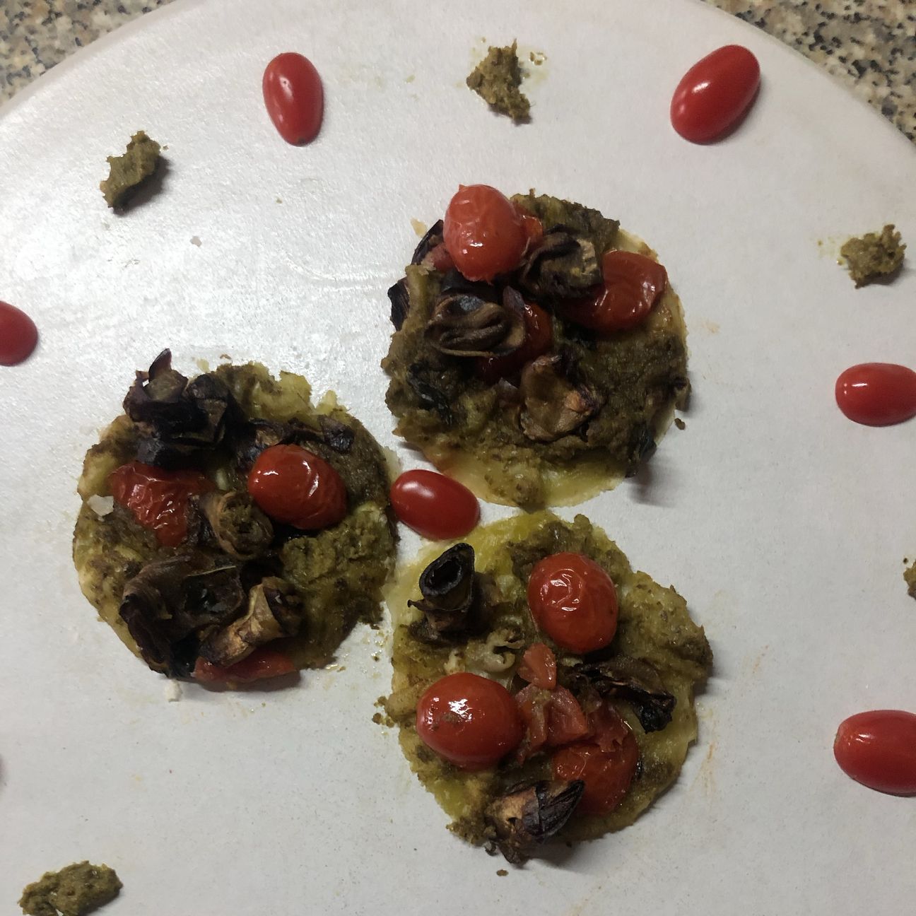 Rustichelle ai pomodori e melanzane