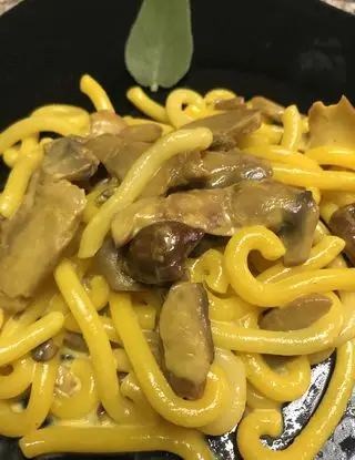 Ricetta Gramigna con funghi e zafferano di zanolibarbara67