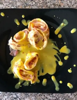 Ricetta Rotolini di crêpes con besciamella allo zafferano  di zanolibarbara67