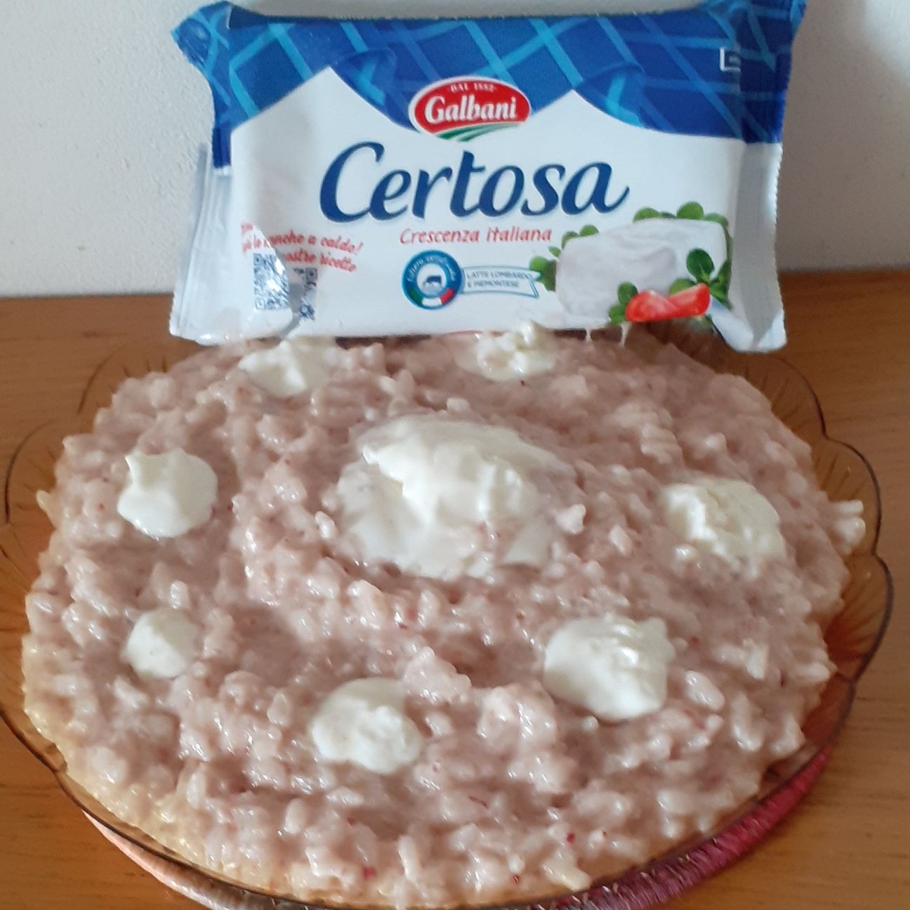 Risotto alla rosa (edibile)