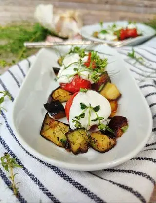 Ricetta Ciliegino in agrodolce con melanzane a funghetto e stracciatella pugliese di _paola_catalano