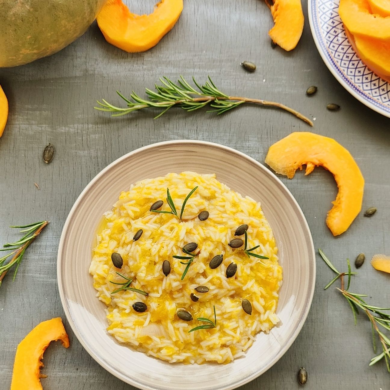 Risotto basmati, zucca e rosmarino