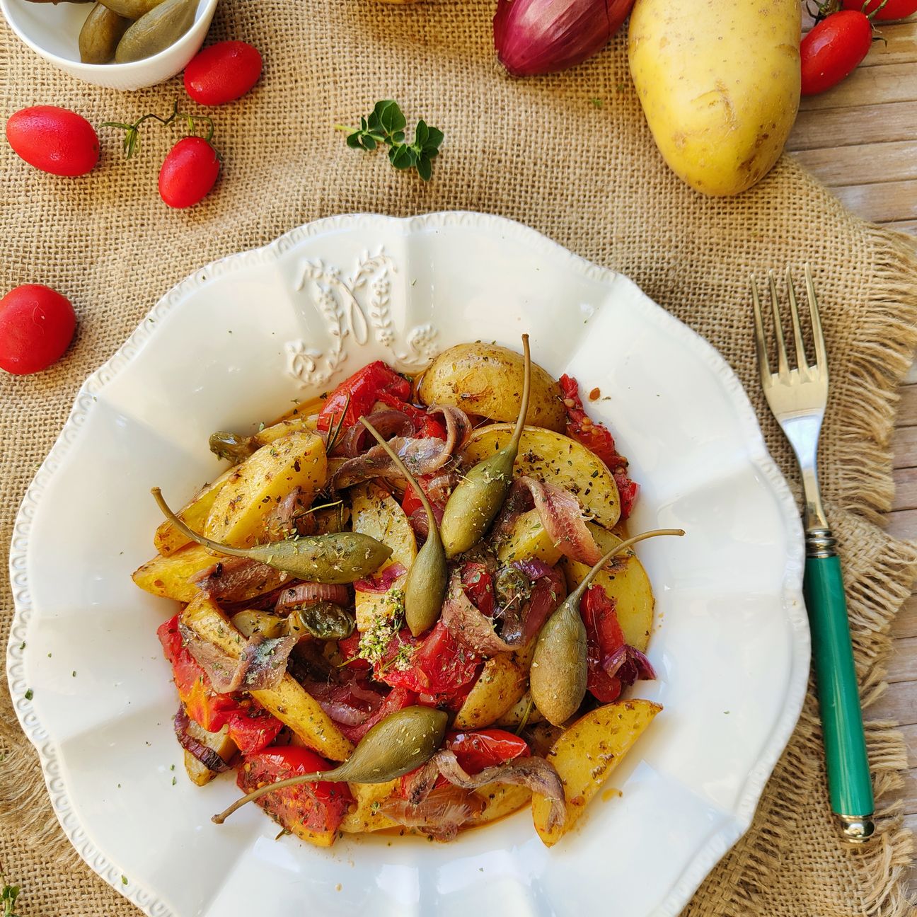Insalata siciliana di patate (in forno)