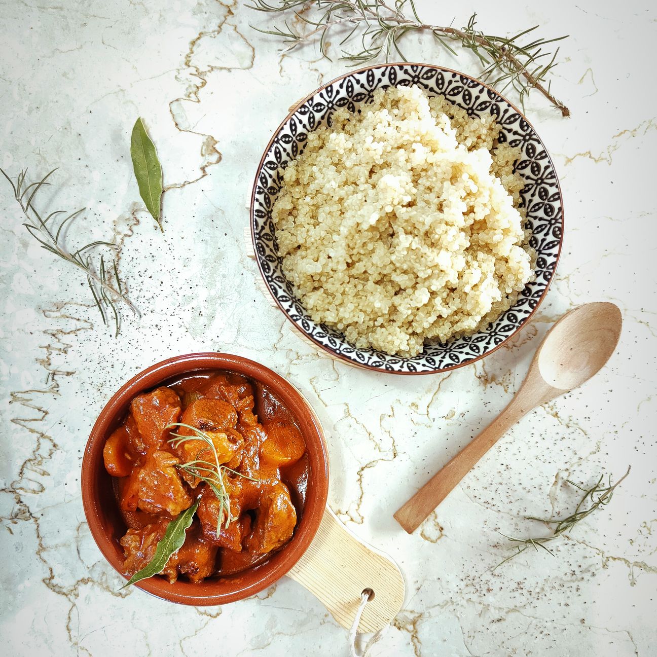Spezzatino di manzo con quinoa