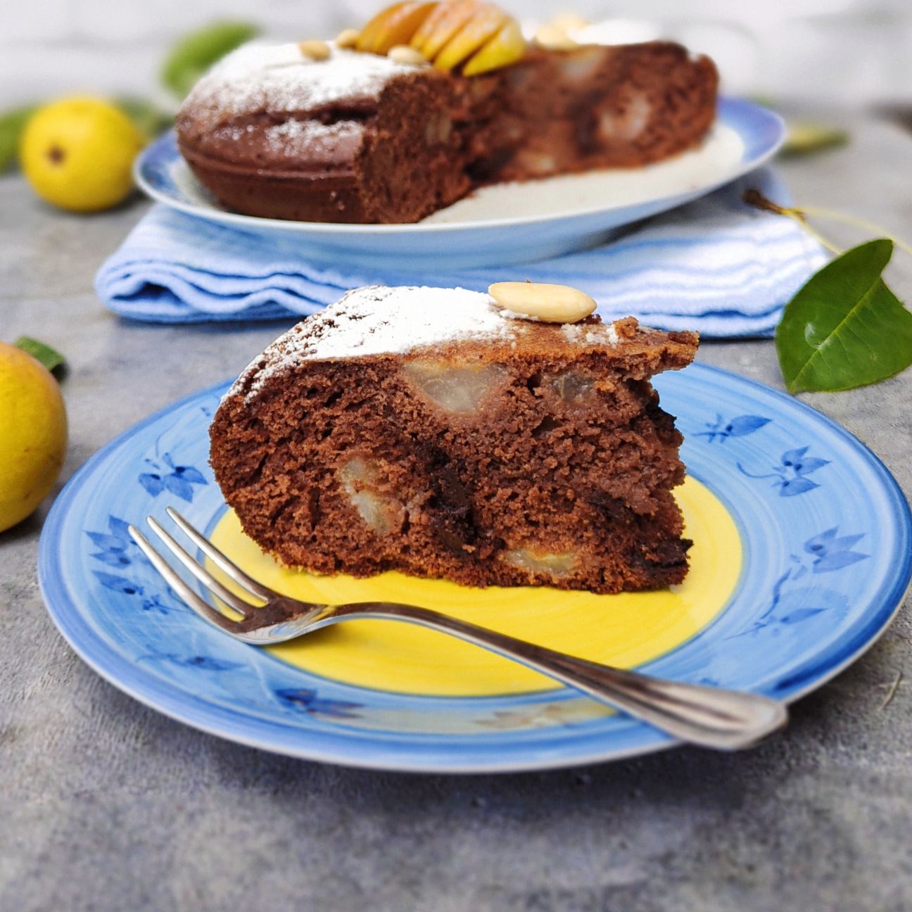 Torta pere e cioccolato