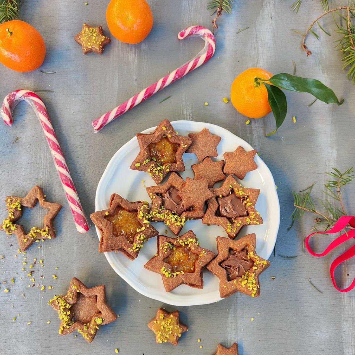 Biscotti al cacao e caramello salato