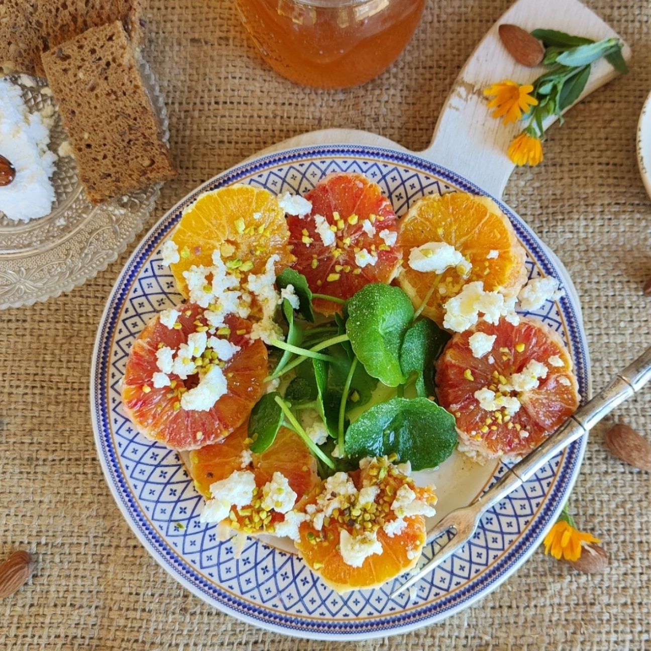 Insalata di arance e ombelico di venere