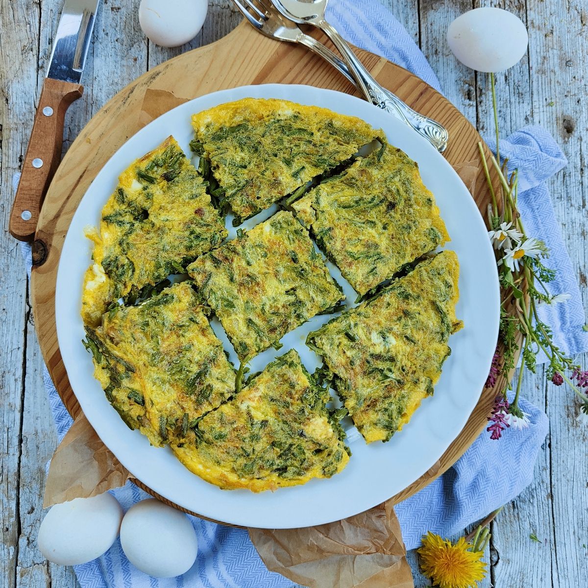 Frittata di asparagi selvatici