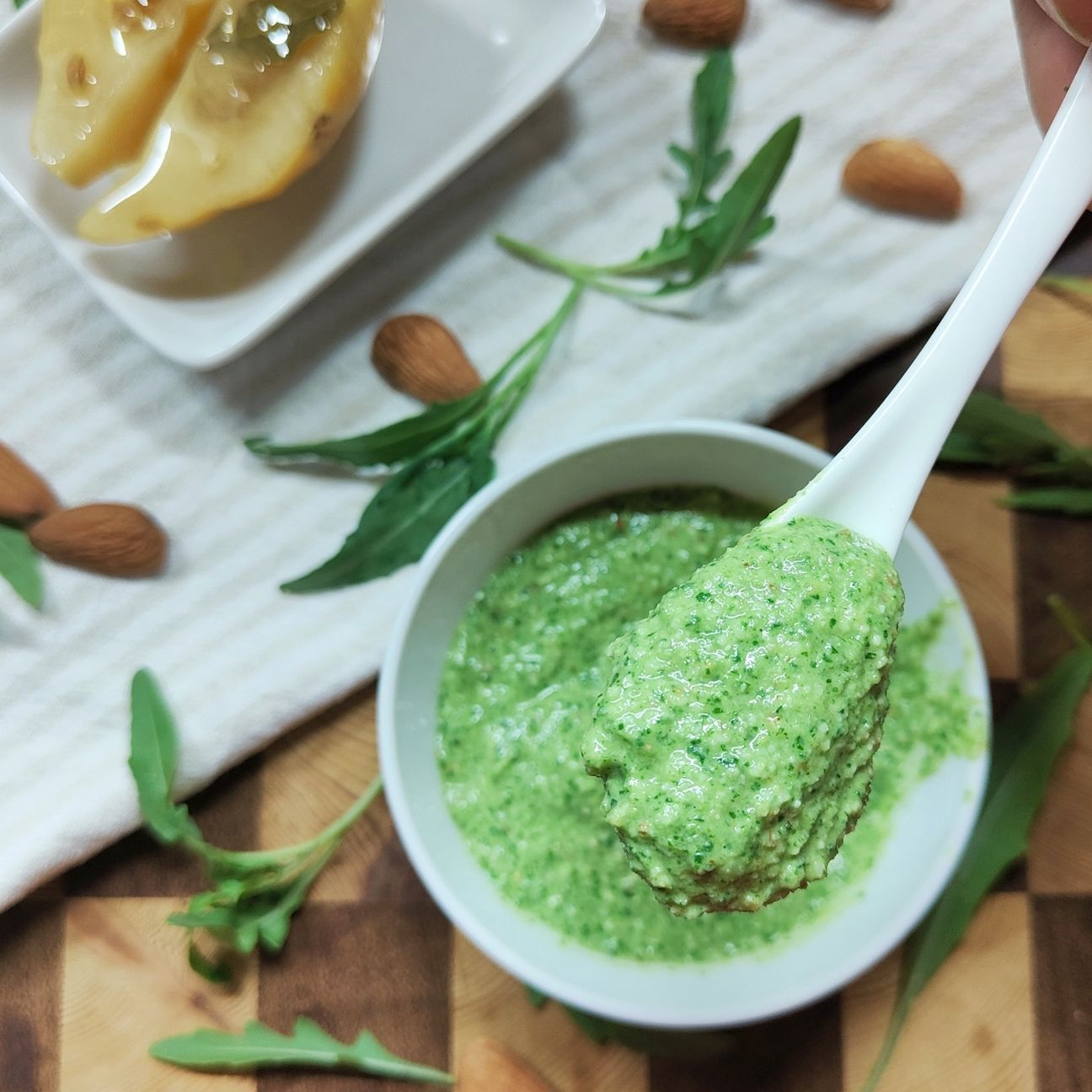 Pesto di rucola e limoni "citron confit"