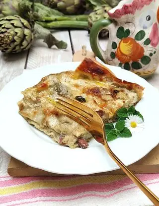 Ricetta Lasagna carciofi speck e mentuccia di _paola_catalano