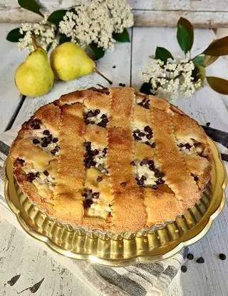Ricetta Crostata ricotta, pere e cioccolato di _paola_catalano