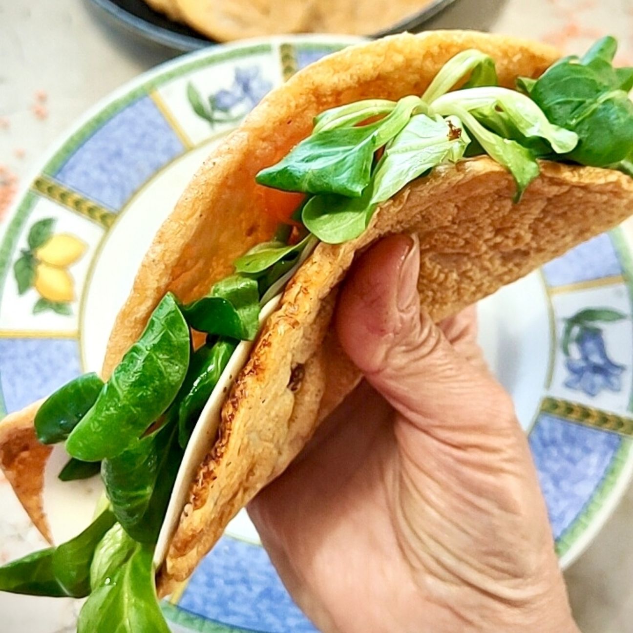 Piadine di lenticchie decurticate