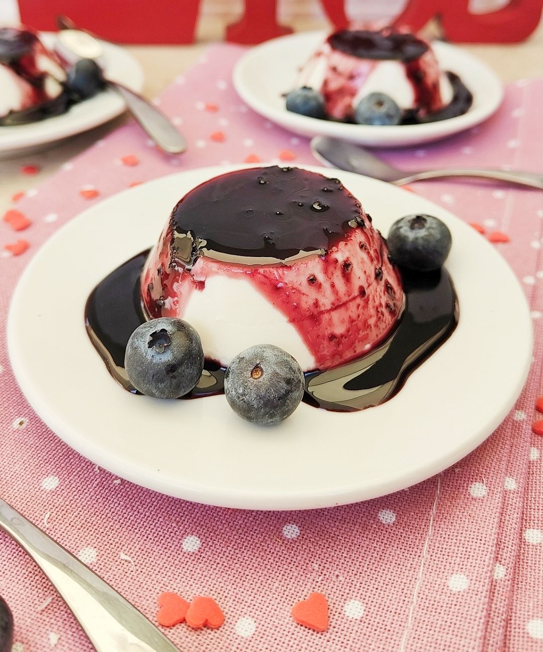 Panna cotta ai mirtilli