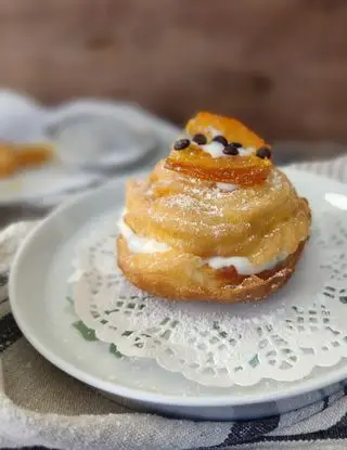 Ricetta Zeppole fritte con ricotta gocce di cioccolato e arancia candita di _paola_catalano