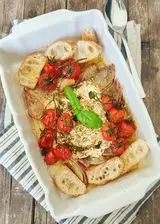 Ricetta Antipasto di Feta pomodorini e scalogno