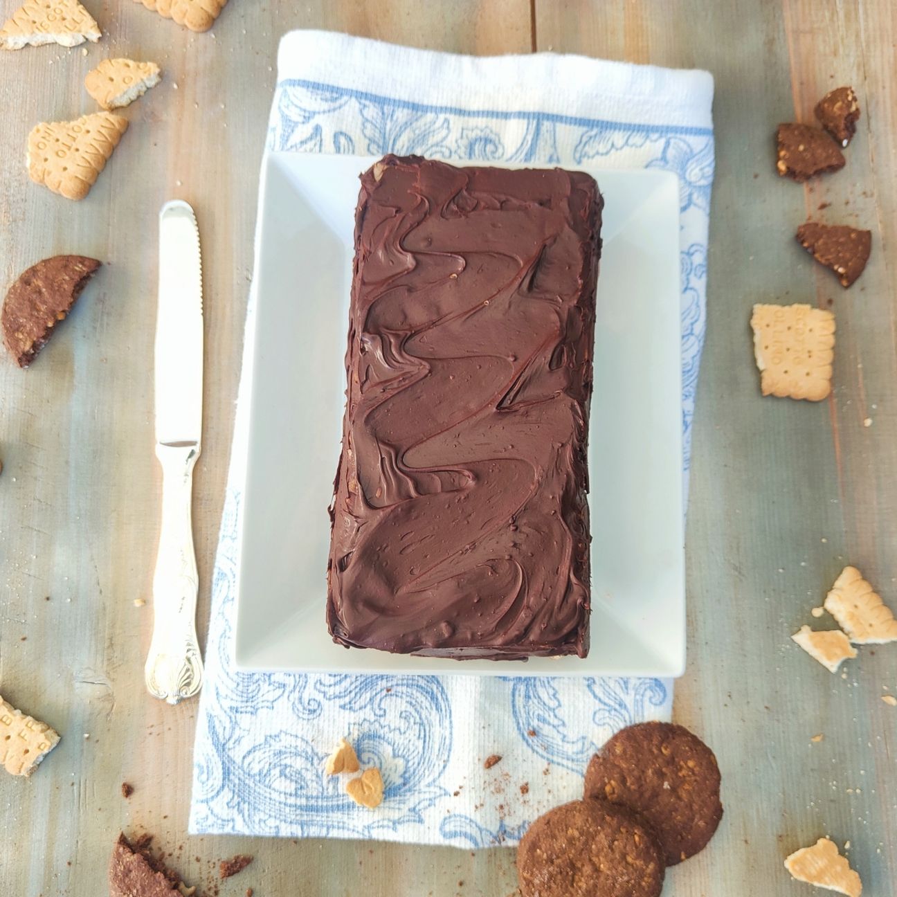 Mattonella biscotti e cioccolato bianco