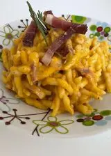 Ricetta Trofie Zucca Gorgonzola e Speck