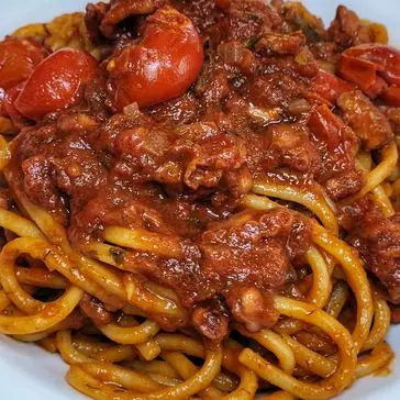 Ricetta Spaghetti al sugo di polpo e finocchietto selvatico di robertoscianna83