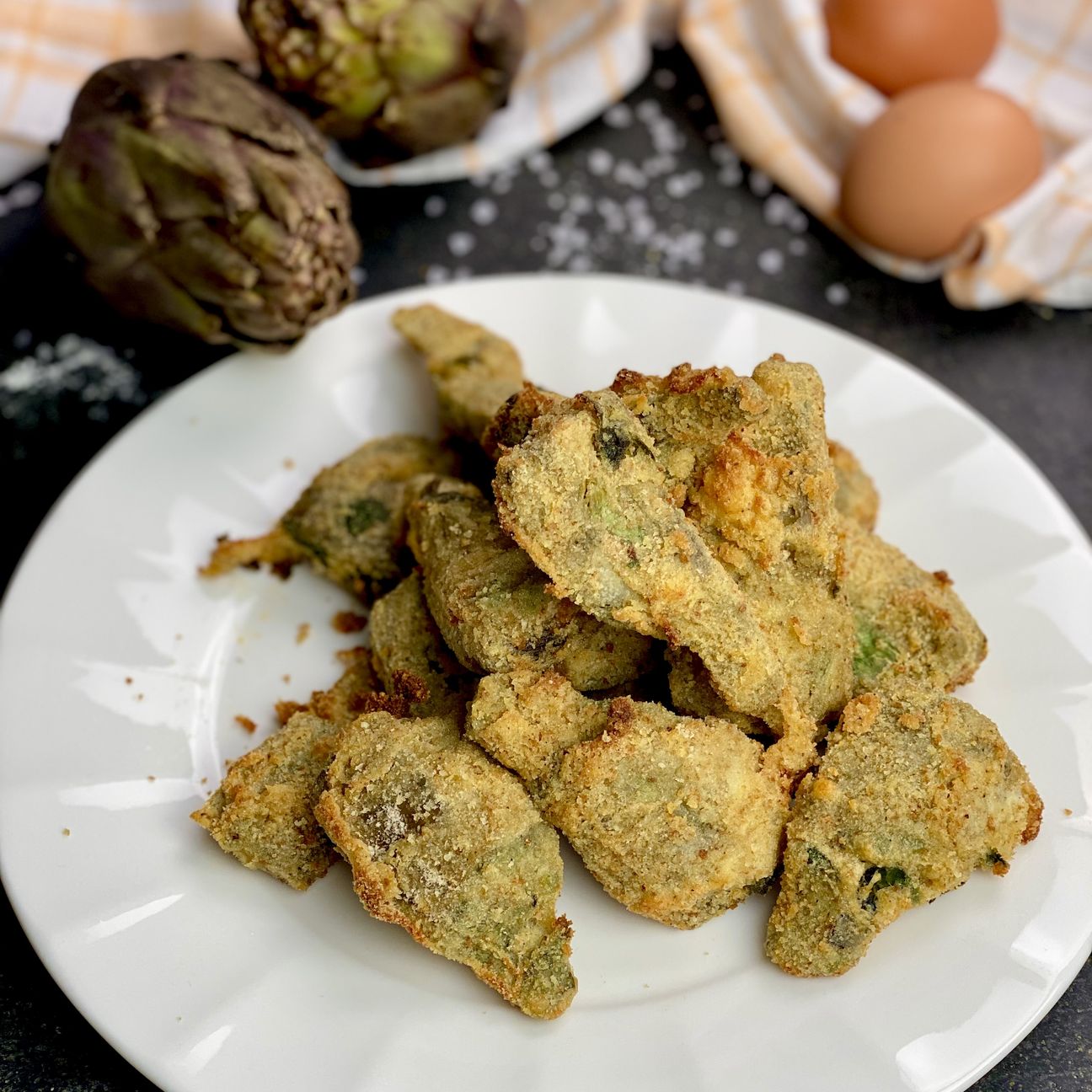 CUORI DI CARCIOFI IN FRIGGITRICE AD ARIA