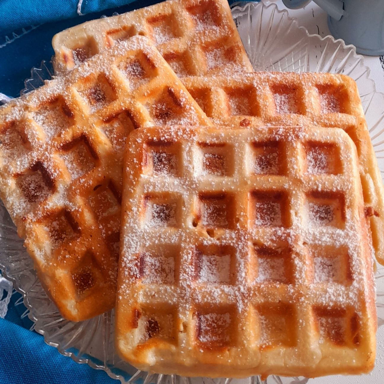 Waffle al profumo di albicocca