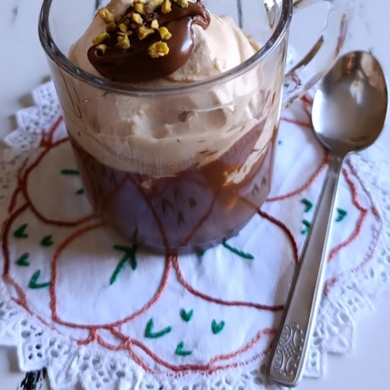 Cremino al caffè variegato alla Nutella.