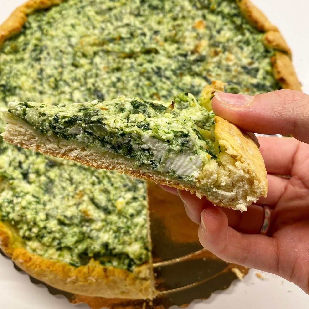 Torta rustica bieta, ricotta e parmigiano