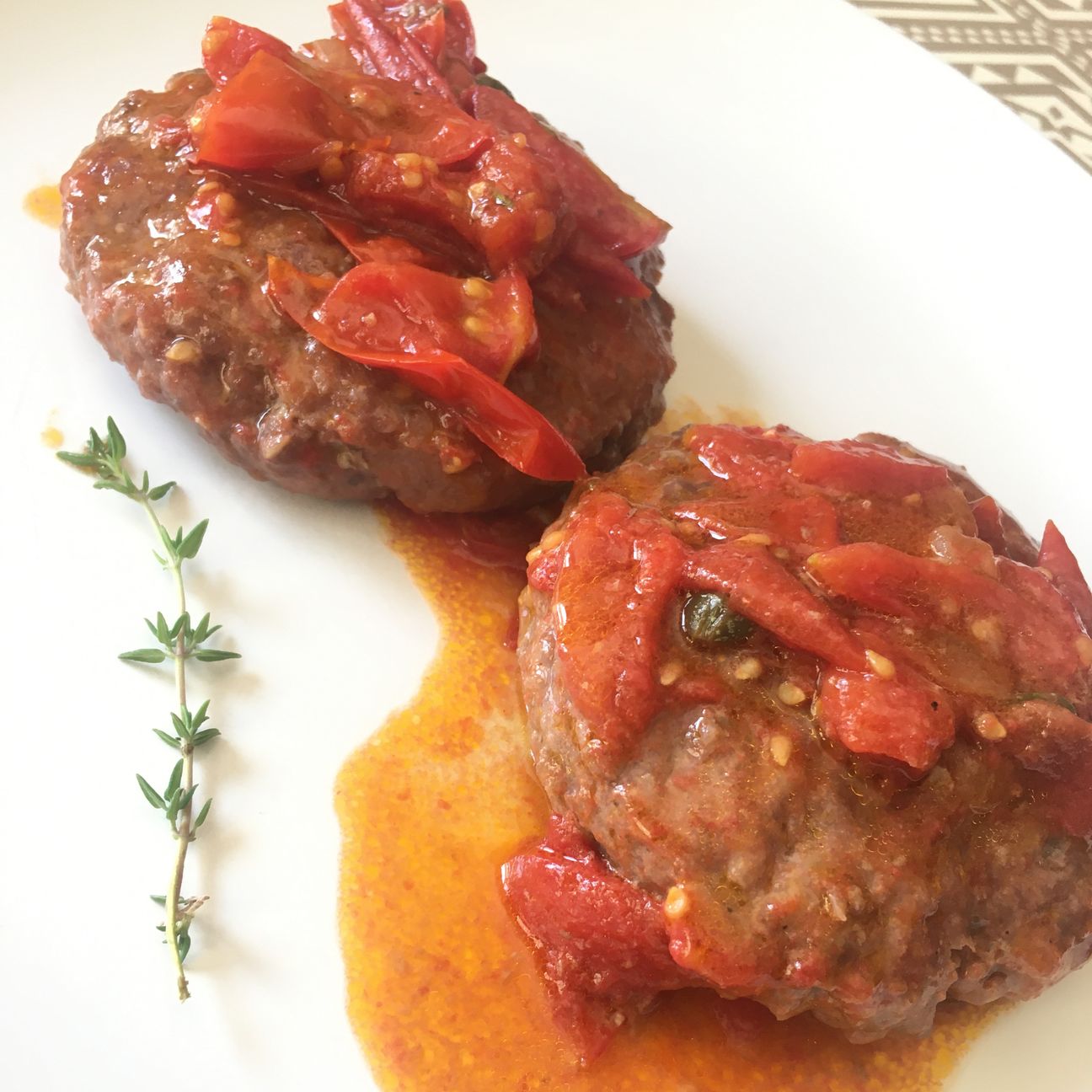 Hamburger in umido.