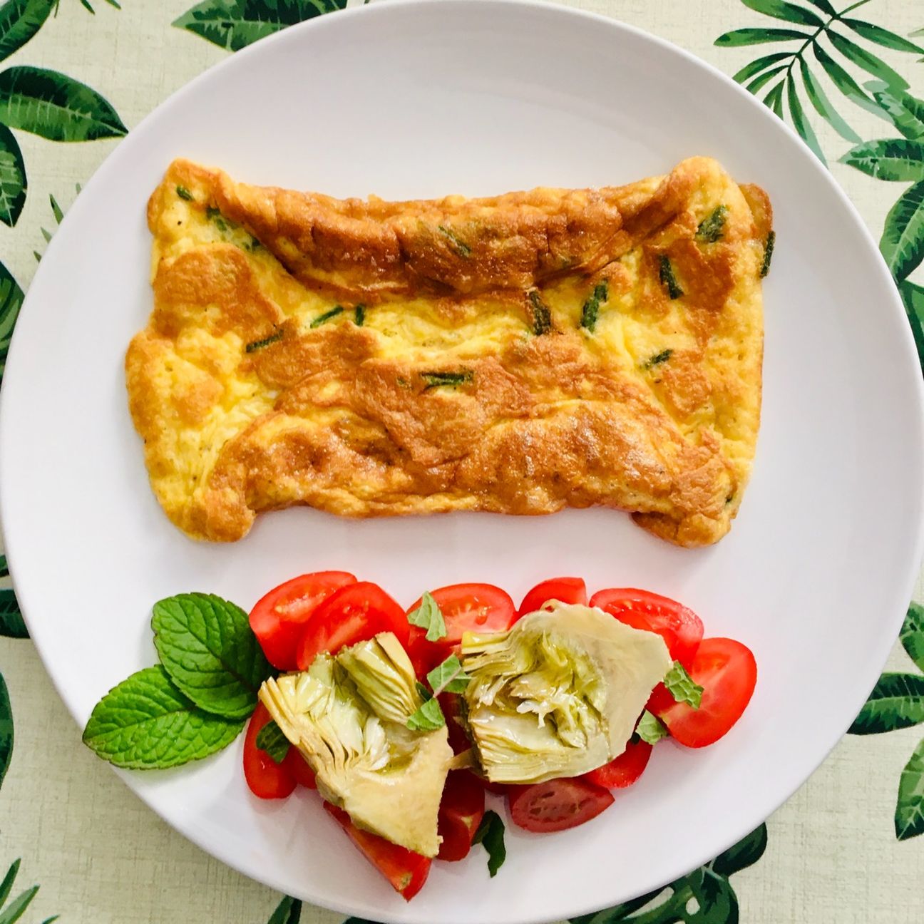 Omelette con asparagi selvatici