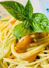 Ricetta Spaghetti con verdure e crema di formaggio