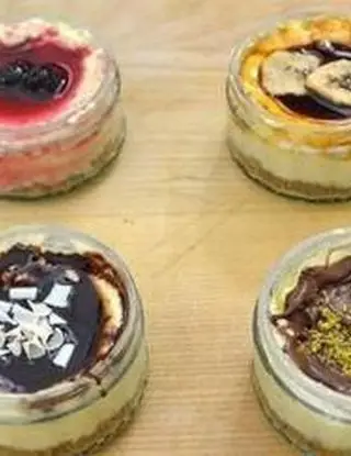 Ricetta Cheesecake in bicchieri di vetro di marida