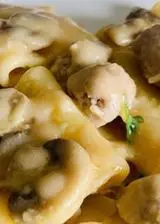 Ricetta Paccheri funghi e salsicce