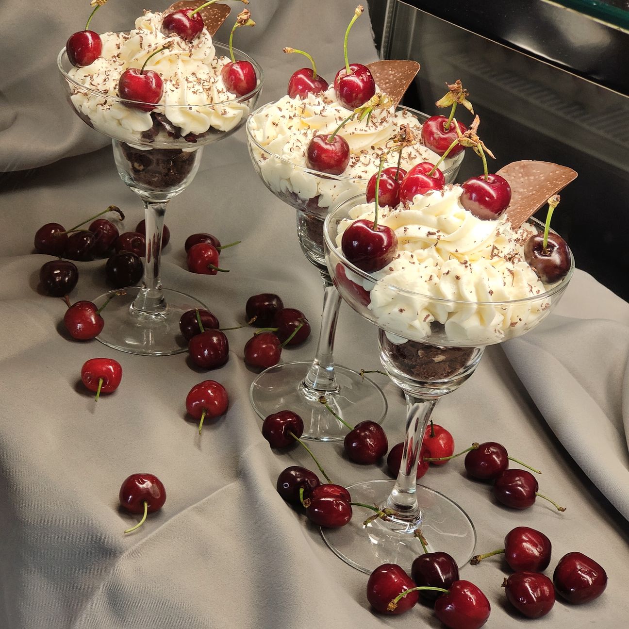 La mia Schwarzwälder Kirschtorte nelle coppette