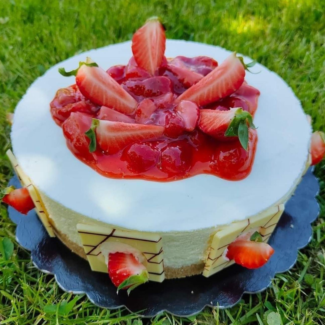 Cheesecake alle fragole senza cottura