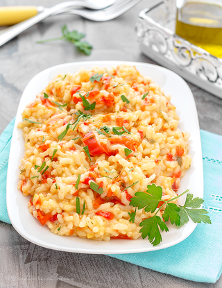 RISOTTO con i PEPERONI semplice e gustoso - Al.ta Cucina ...