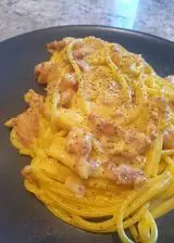 Ricetta Pasta guanciale, taleggio e zafferano