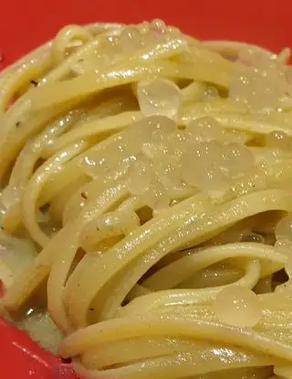 Ricetta Linguine alla crema d'ostriche con caviale di cognac al limone di robertobabbilonia