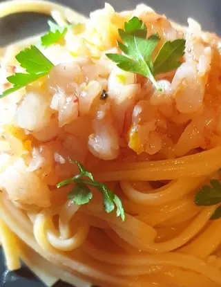 Ricetta Linguine ai gamberi rosa con latte di cocco e lime di robertobabbilonia