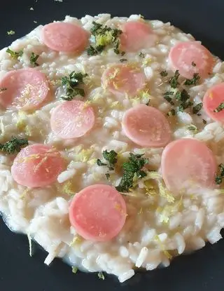 Ricetta Risotto alle cannocchie con ravanelli marinati, salvia e limone di robertobabbilonia