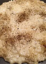 Ricetta Risotto al gorgonzola e polvere di liquirizia